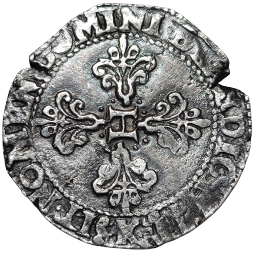 Henri III, franc au col plat 1584 Bordeaux