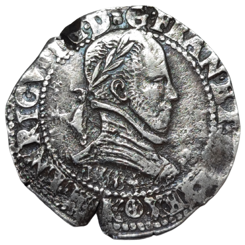Henri III, franc au col plat 1584 Bordeaux
