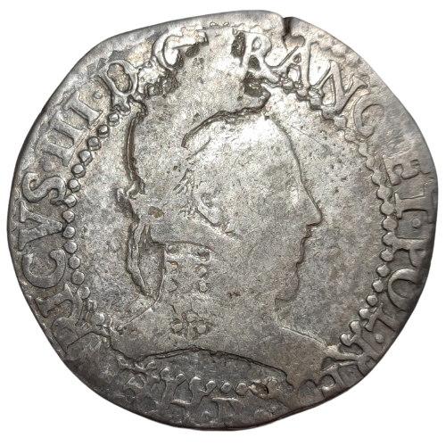 Henri III, franc au col plat 1578 Rouen