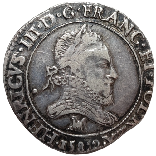 Henri III, franc au col fraisé 1582 Toulouse