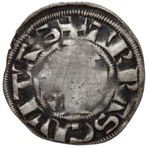 Philippe II, denier parisis, 1er type Arras
