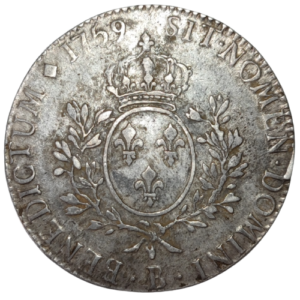 Louis XV, écu au bandeau 1759 Rouen