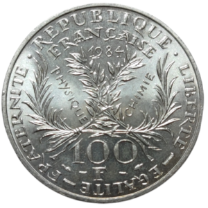 Vème République, 100 francs Marie Curie 1984