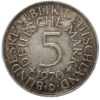 République fédérale d'Allemagne, 5 deutsche mark 1970 Munich