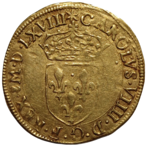 Charles IX, écu d’or au soleil 1568 Toulouse