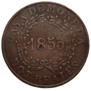 Etat de Buenos Aires, 2 réales 1855