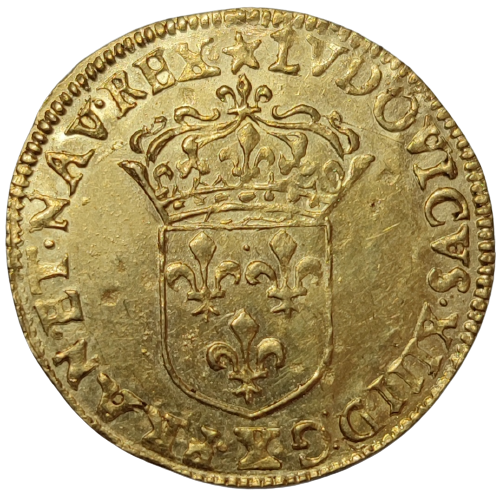 Louis XIII, écu d'or 1635 Amiens