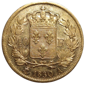 Charles X, 40 francs	1830 Paris