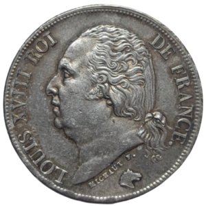 Louis XVIII, 2 francs	1824 Lille