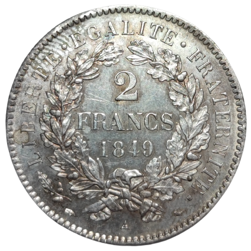 IIème République, 2 francs Cérès 1849 Paris