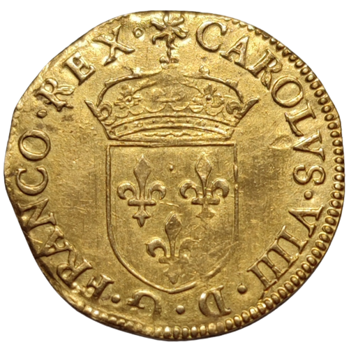 Charles IX, écu d'or au soleil 1567 Rouen