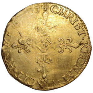 Charles IX, écu d&rsquo;or au soleil 1567 Rouen