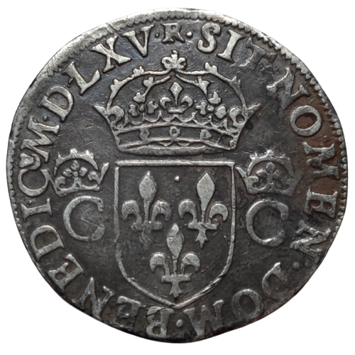 Charles IX, teston, 2ème type 1565 Toulouse