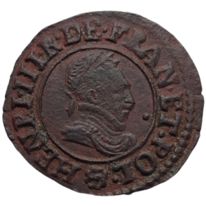Henri III, denier tournois 1588 Saint-Lô