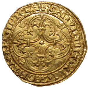 Charles VI, écu d&rsquo;or à la couronne, 4ème émission Tours