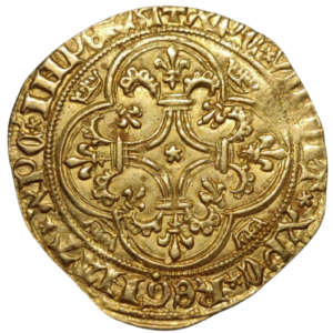 Charles VI, écu d&rsquo;or à la couronne, 4ème émission Rouen