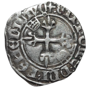 Charles VI, monnayage du dauphin, florette, 3ème émission Chinon