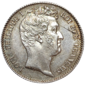 Louis-Philippe 1er, 1 franc tête nue 1831 La Rochelle
