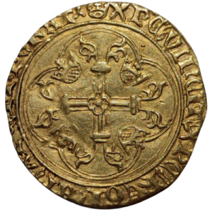 Charles VII, écu neuf, 6ème émission Lyon