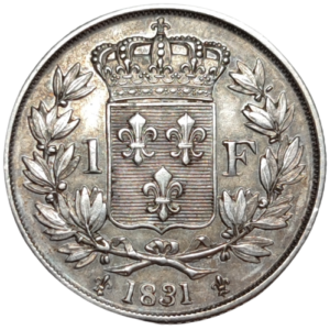 Henri V prétendant, 1 franc 1831