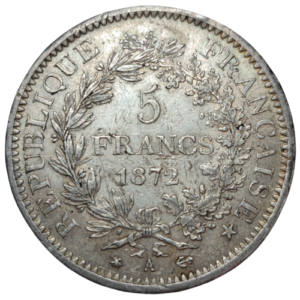 IIIème République, 5 francs Hercule 1872 Paris