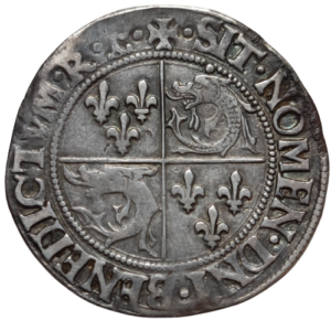 François 1er, teston du Dauphiné, 2ème type Romans