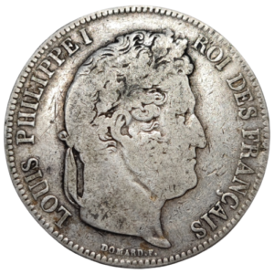 Louis-Philippe 1er, 5 francs, 2ème type Domard 1836 Bordeaux