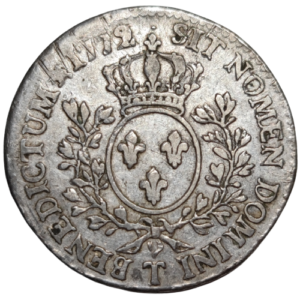 Louis XV, demi-écu à la vieille tête 1772 Nantes