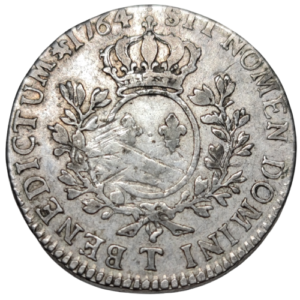 Louis XV, demi-écu au bandeau 1764 Nantes