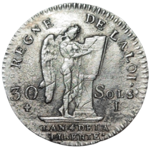 Constitution, 30 sols au génie 1792 Limoges