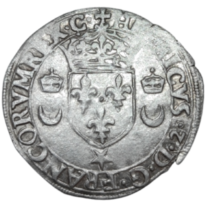 Henri II, douzain aux croissants 1551 Chambéry