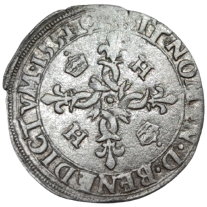 Henri II, douzain aux croissants 1551 Chambéry