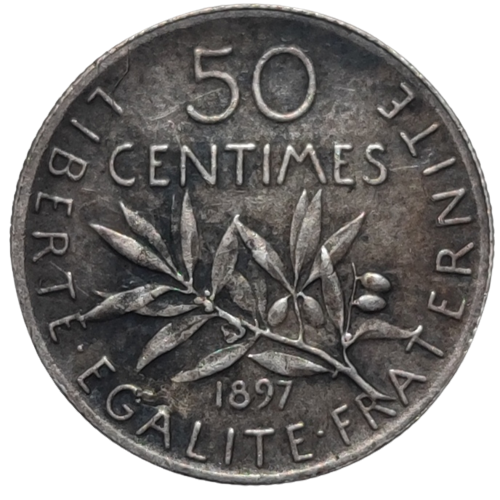 IIIème République, 50 centimes semeuse flan mat 1897 Paris