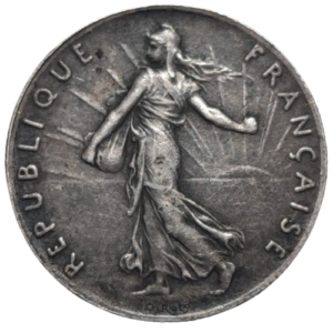 IIIème République, 50 centimes semeuse flan mat	1897 Paris