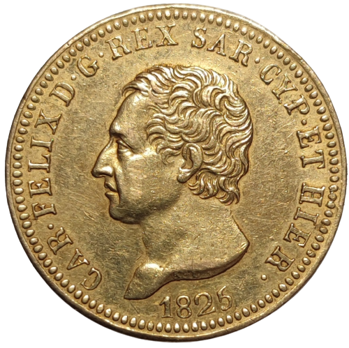 Royaume de Sardaigne, Charles Félix, 40 lire 1825 Turin