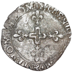Henri III, double sol parisis, 2ème type 1585 Aix-en-Provence