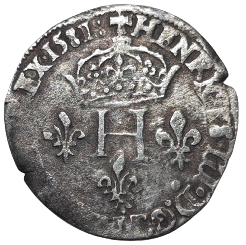 Henri III, double sol parisis, 2ème type 1581 Lyon