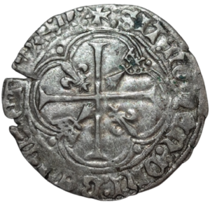 Charles VIII, blanc à la couronne de Bretagne Nantes