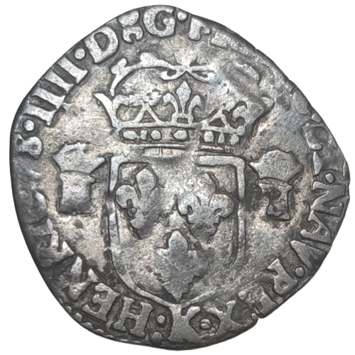 Henri IV, douzain aux 2 H couronnés, 1er type avec revers aux 2 lis et 2 H couronnés 1592/1 Bordeaux