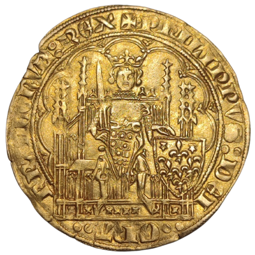 Philippe VI, écu d'or à la chaise, 6ème émission