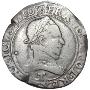 Henri III, franc au col plat 1578 Nantes
