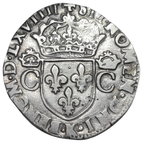 Charles IX, teston, 2ème type 1569 Bordeaux