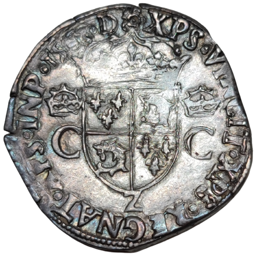 Charles IX, teston du Dauphiné 1562 Grenoble