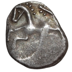 Allobroges (région du Dauphiné), denier au cheval galopant et au caducée