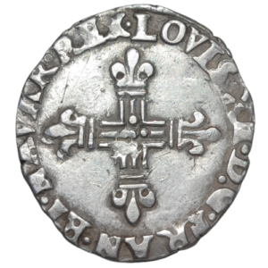 Louis XIII, huitième d’écu de Navarre 1611 Saint-Palais