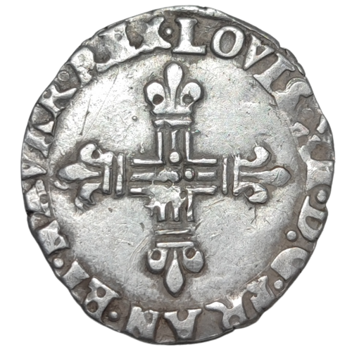 Louis XIII, huitième d'écu de Navarre 1611 Saint-Palais
