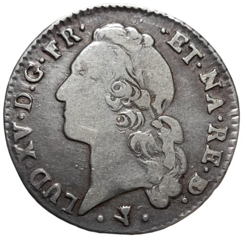 Louis XV, cinquième d'écu de Béarn au bandeau 1766 Pau
