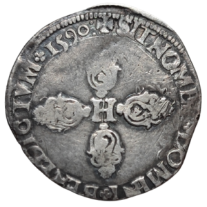 Henri IV, demi-franc 1590 Bordeaux