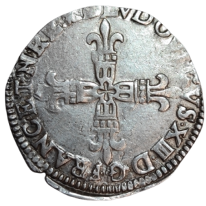 Louis XIII, quart d’écu du Béarn à la croix de face 1612 Morlaàs