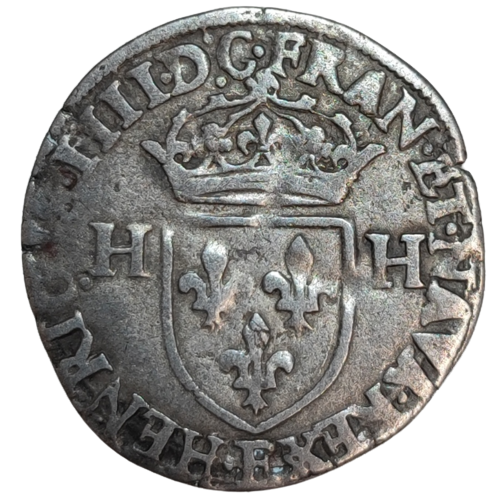 Henri IV, douzain aux 2 H 1594 Tours